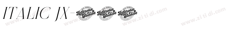 italic JX字体转换